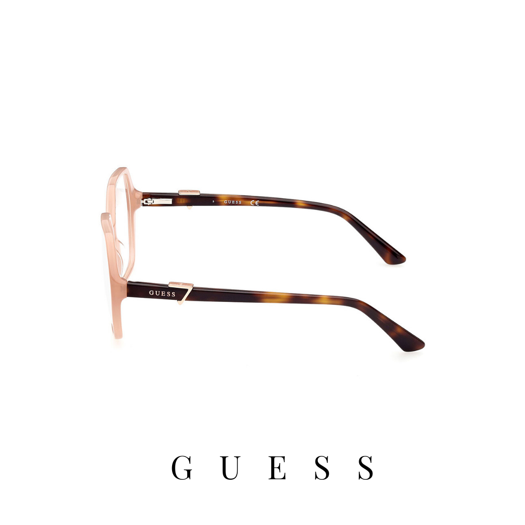 Guess Eyewear - Hexagonal - Nude/Havana