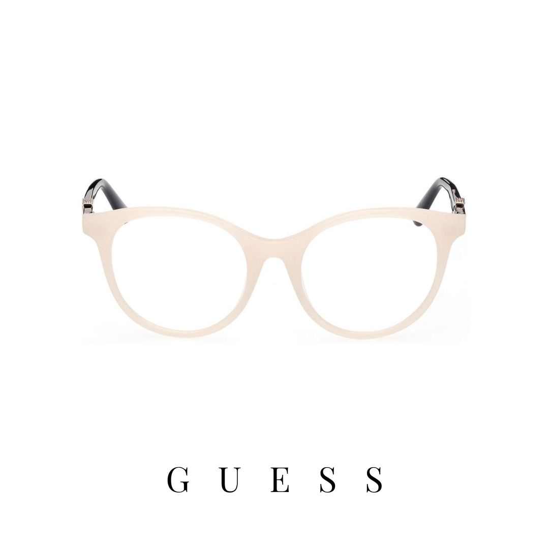 Guess Eyewear - Round - Ivory/Black