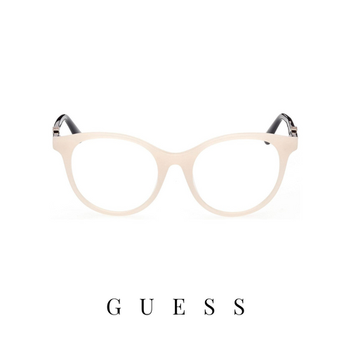Guess Eyewear - Round - Ivory/Black