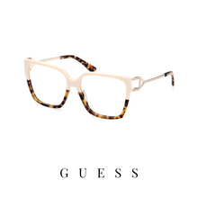 Guess Eyewear - Oversized - Square - Beige&Havana/Gold