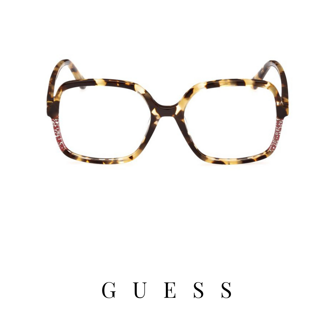Guess Eyewear - Square - Tortoiseshell&Glitter