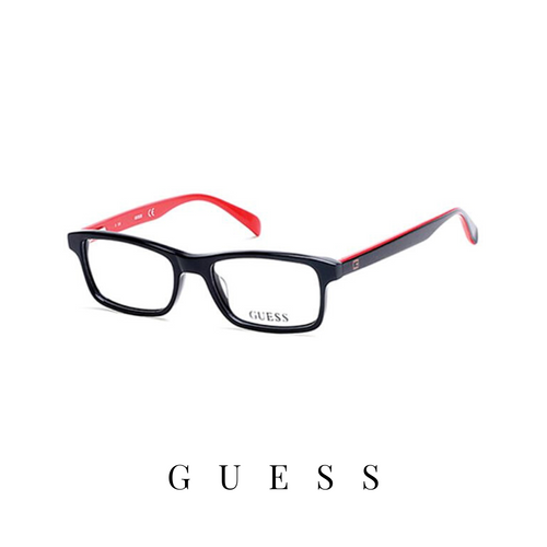 Guess Eyewear - Kids - Rectangle - Black/Red
