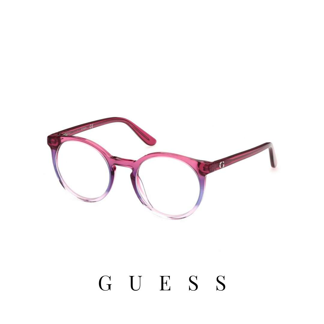 Guess Eyewear - Mini - Round - Transparent Pink-Violet Gradient