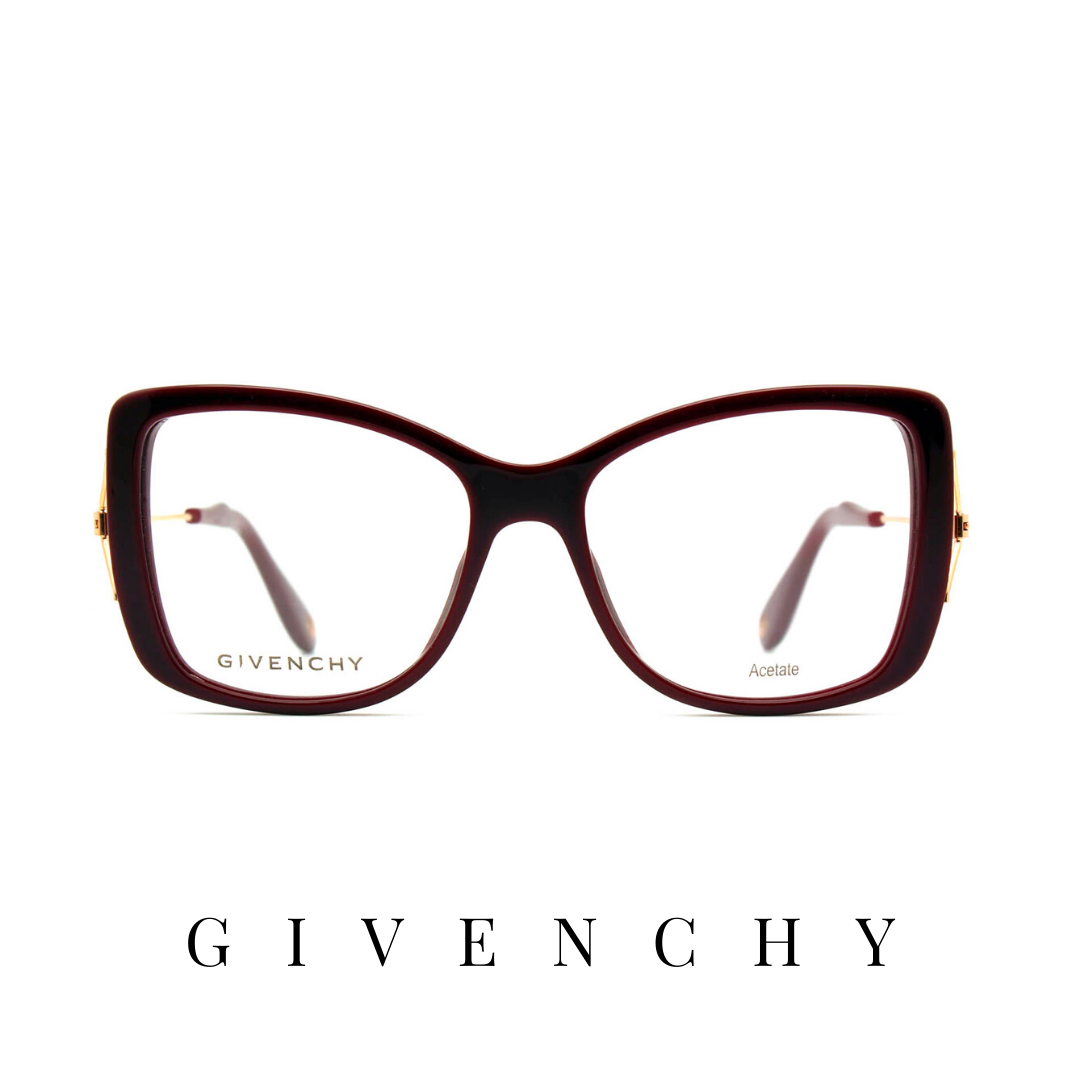 Givenchy Eyewear - Butterfly - Burgundy/Rose-Gold