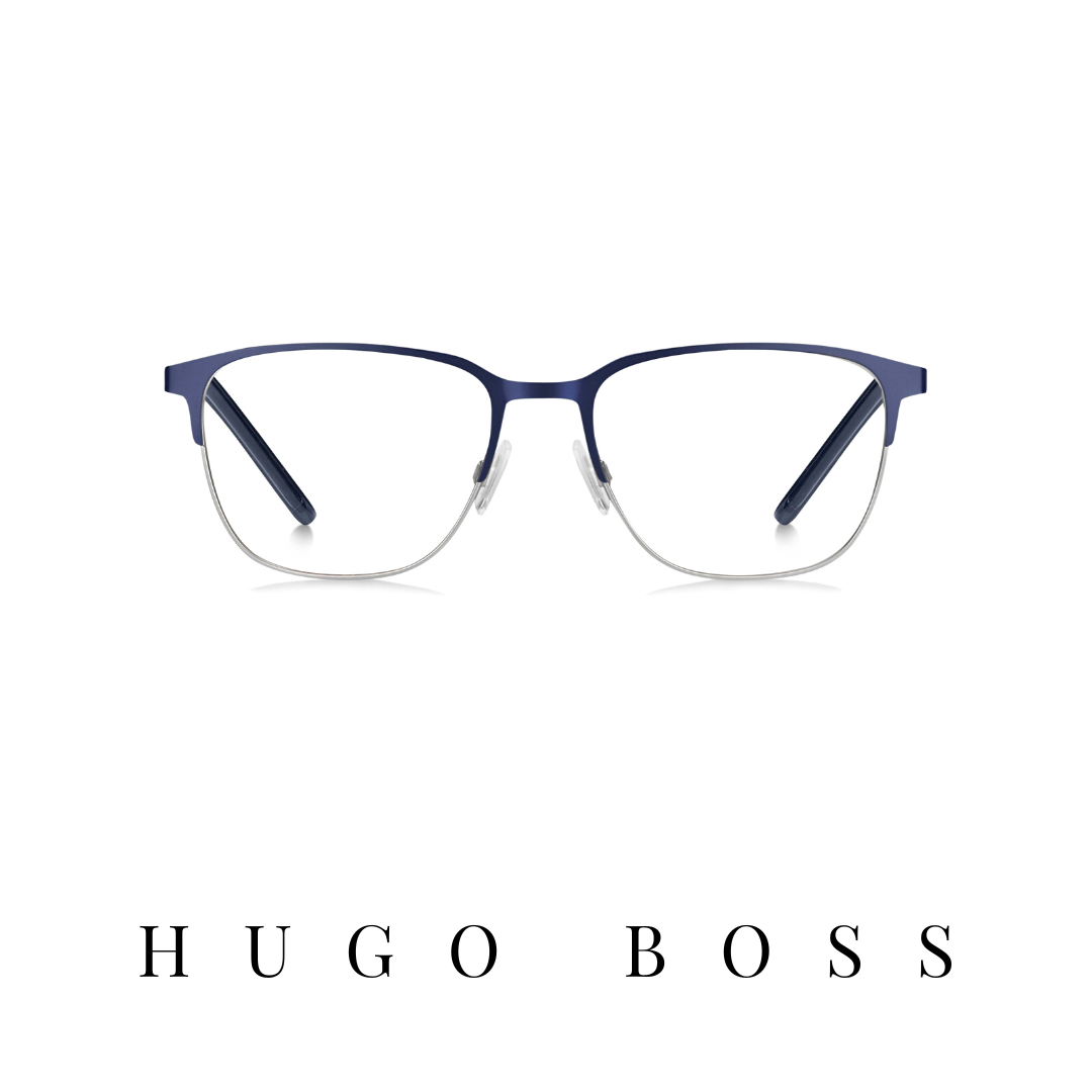 Hugo Boss Eyewear - Square - Blue Mat/Grey Mat