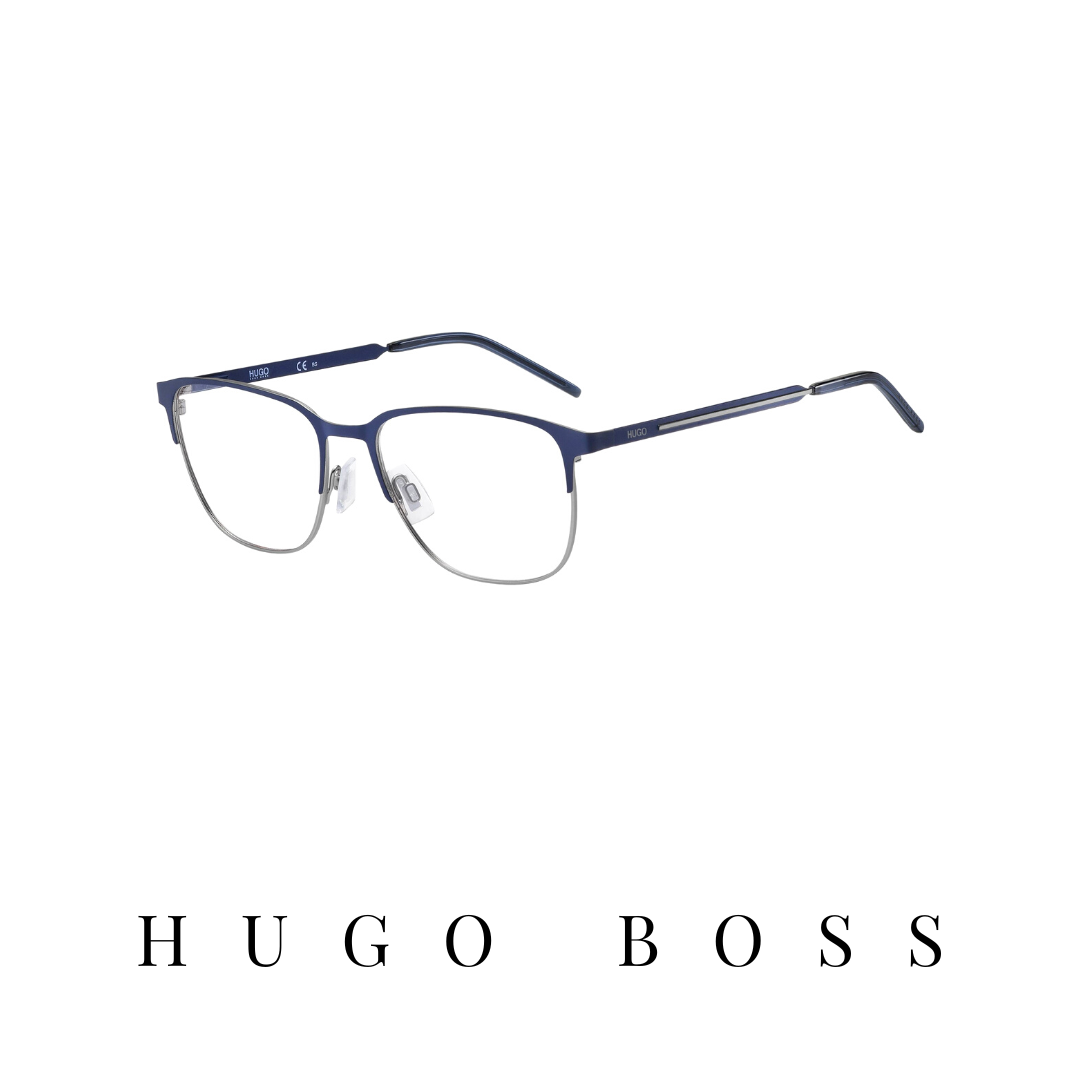 Hugo Boss Eyewear - Square - Blue Mat/Grey Mat