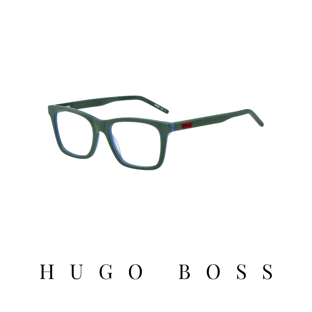 Hugo Boss Eyewear - Square - Green Mat/Blue