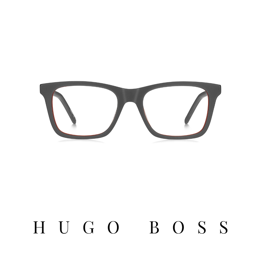 Hugo Boss Eyewear - Square - Grey Mat/Orange