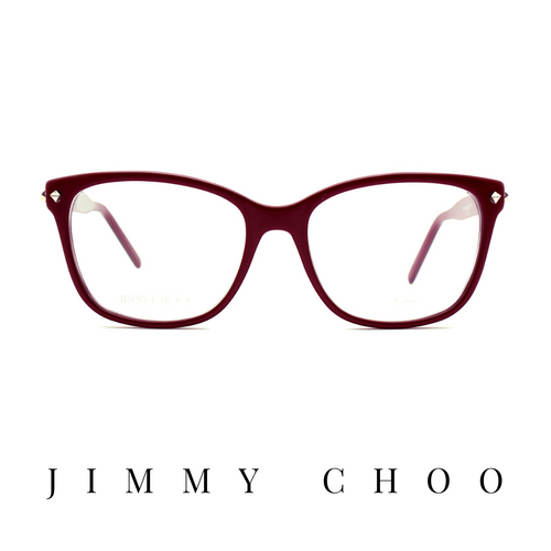 Jimmy Choo Eyewear - Square - Bordeaux