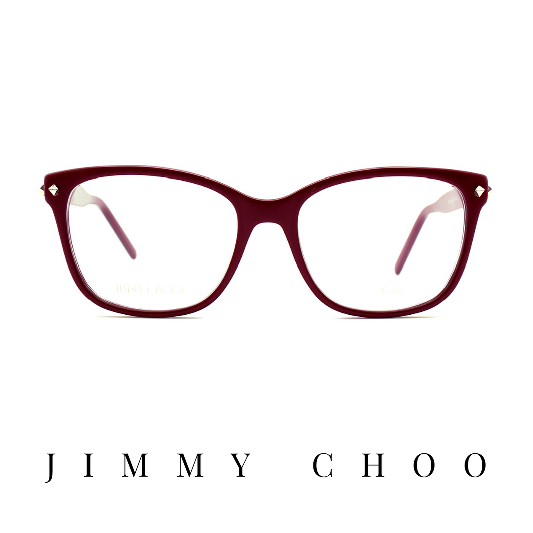 Jimmy Choo Eyewear - Square - Bordeaux