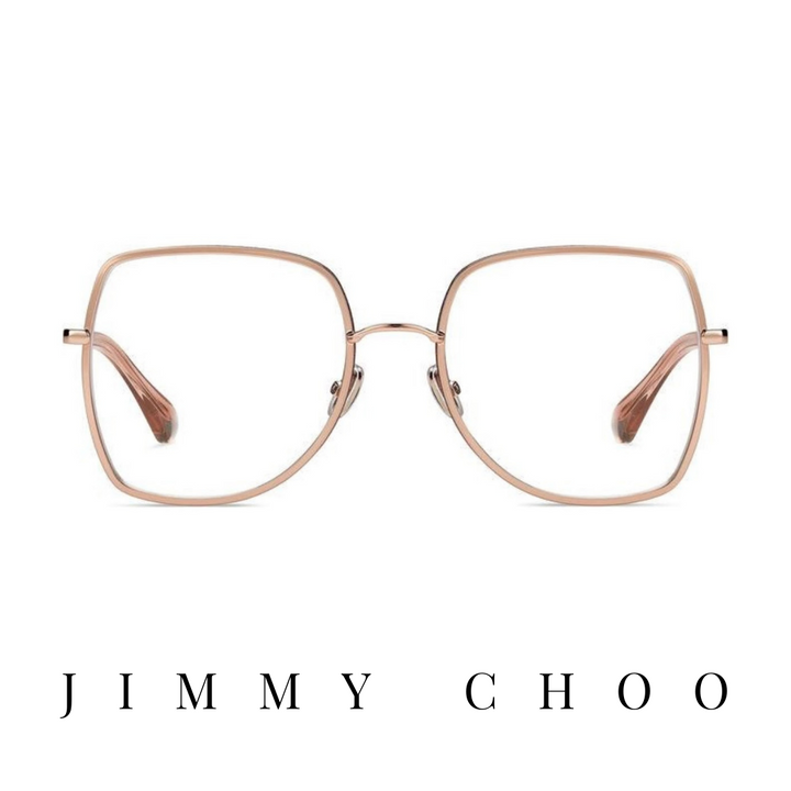 Jimmy Choo Eyewear - Oversized - Rose-Gold