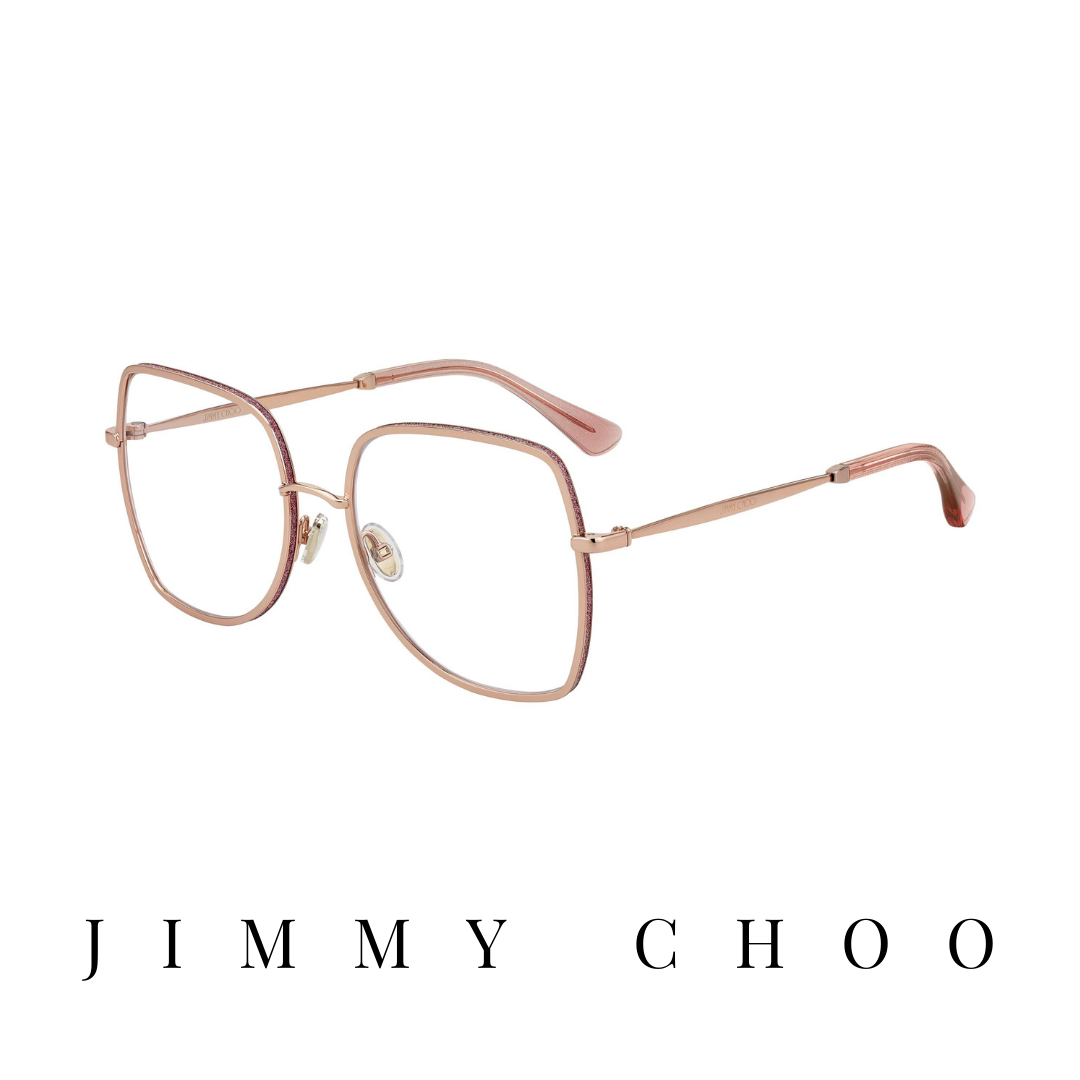 Jimmy Choo Eyewear - Oversized - Rose-Gold