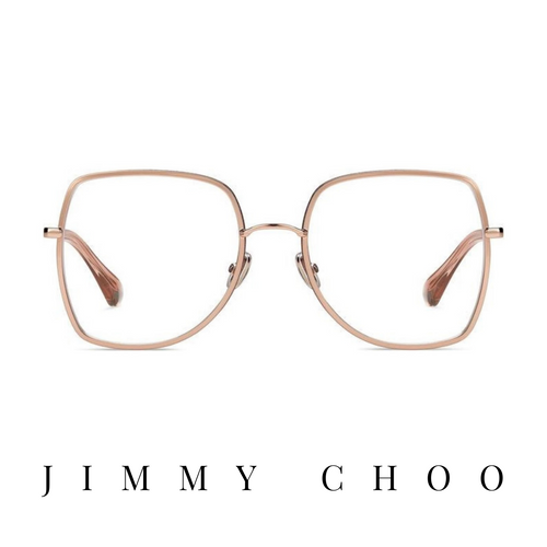 Jimmy Choo Eyewear - Oversized - Rose-Gold