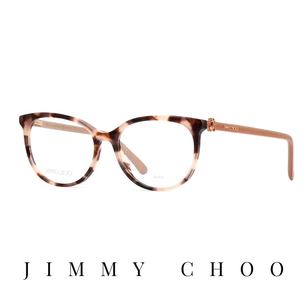 Jimmy Choo Eyewear - Butterfly - Pink Havana/Nude