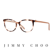Jimmy Choo Eyewear - Butterfly - Pink Havana/Nude