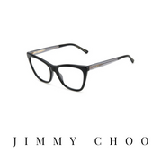 Jimmy Choo Eyewear - Cat-Eye - Black/Transparent Grey