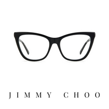 Jimmy Choo Eyewear - Cat-Eye - Black/Transparent Grey