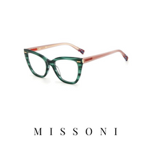 Missoni Eyewear - Cat-Eye - Transparent Striped Green/Nude