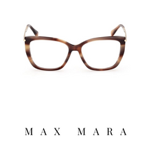 Max Mara Eyewear - Square - Striped Brown/Gold