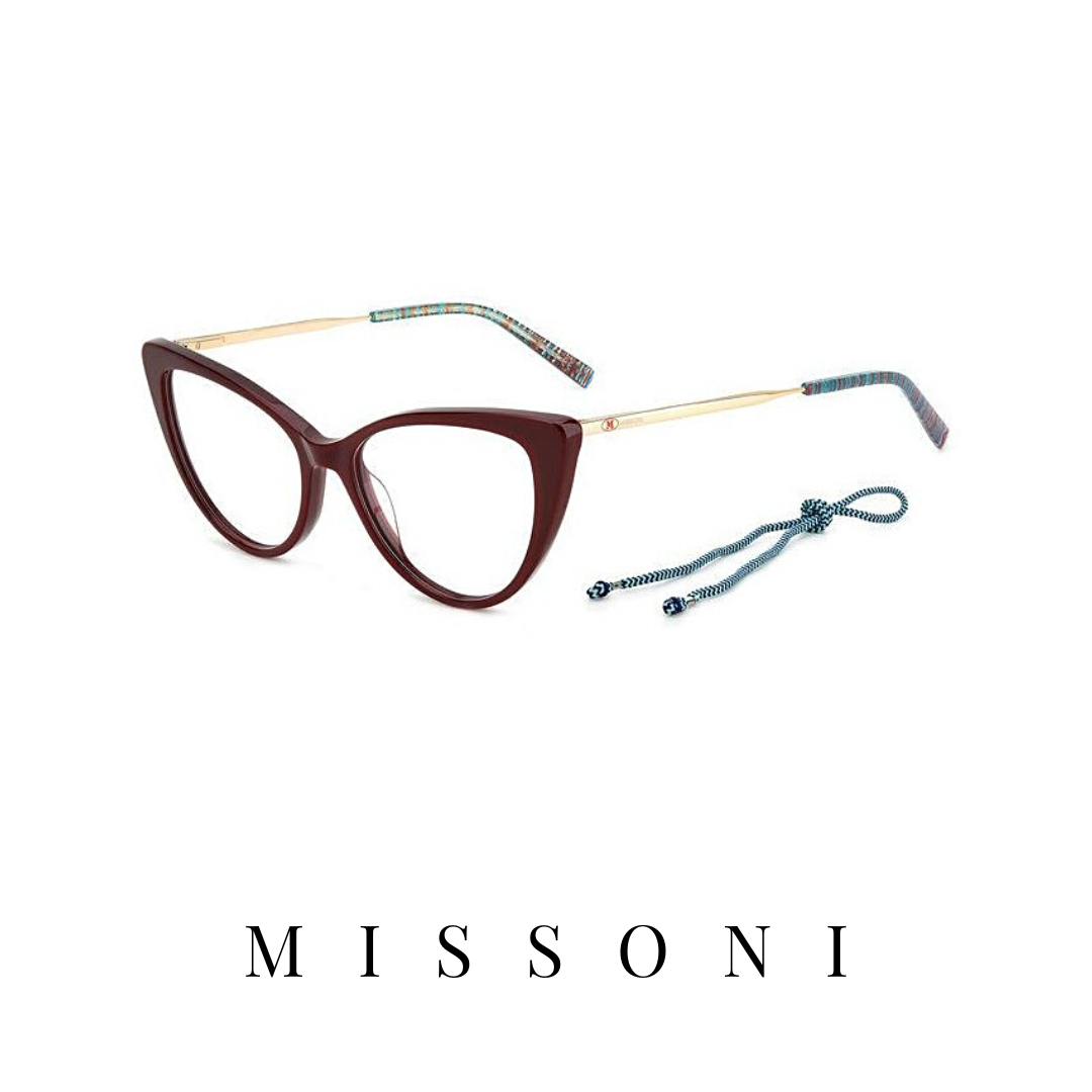 Missoni Eyewear - Cat-Eye - Burgundy/Gold