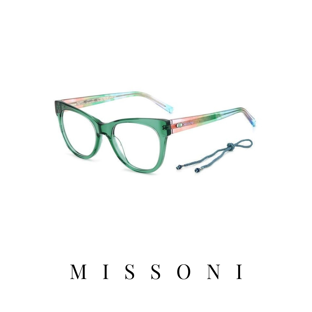 Missoni Eyewear - Butterfly - Transparent Green/Transparent Multicolor Gradient
