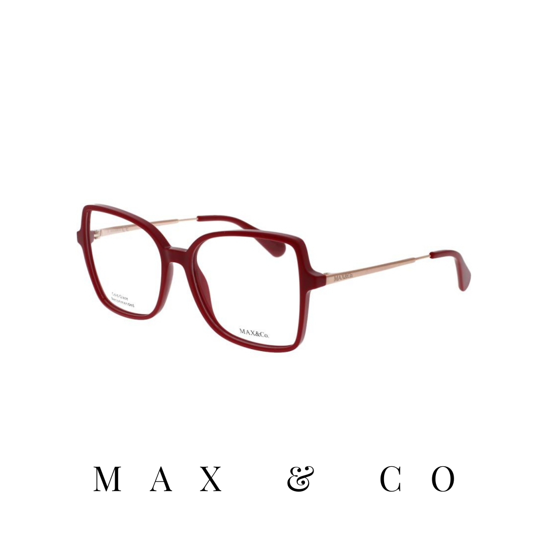 Max&Co. Eyewear - Oversized - Burgundy/Rose-Gold