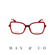 Max&Co. Eyewear - Oversized - Burgundy/Rose-Gold