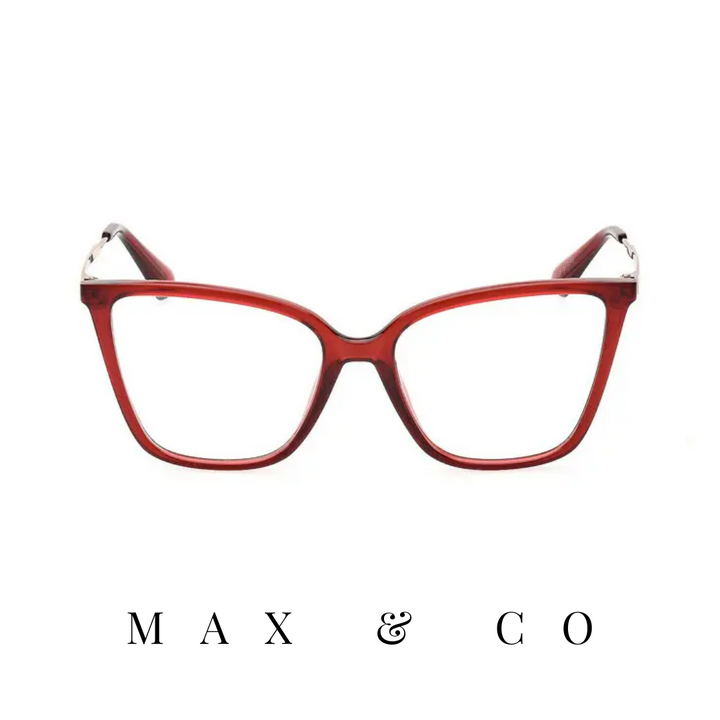 Max&Co. Eyewear - Oversized - Cat-Eye - Burgundy/Gold