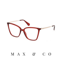 Max&Co. Eyewear - Oversized - Cat-Eye - Burgundy/Gold