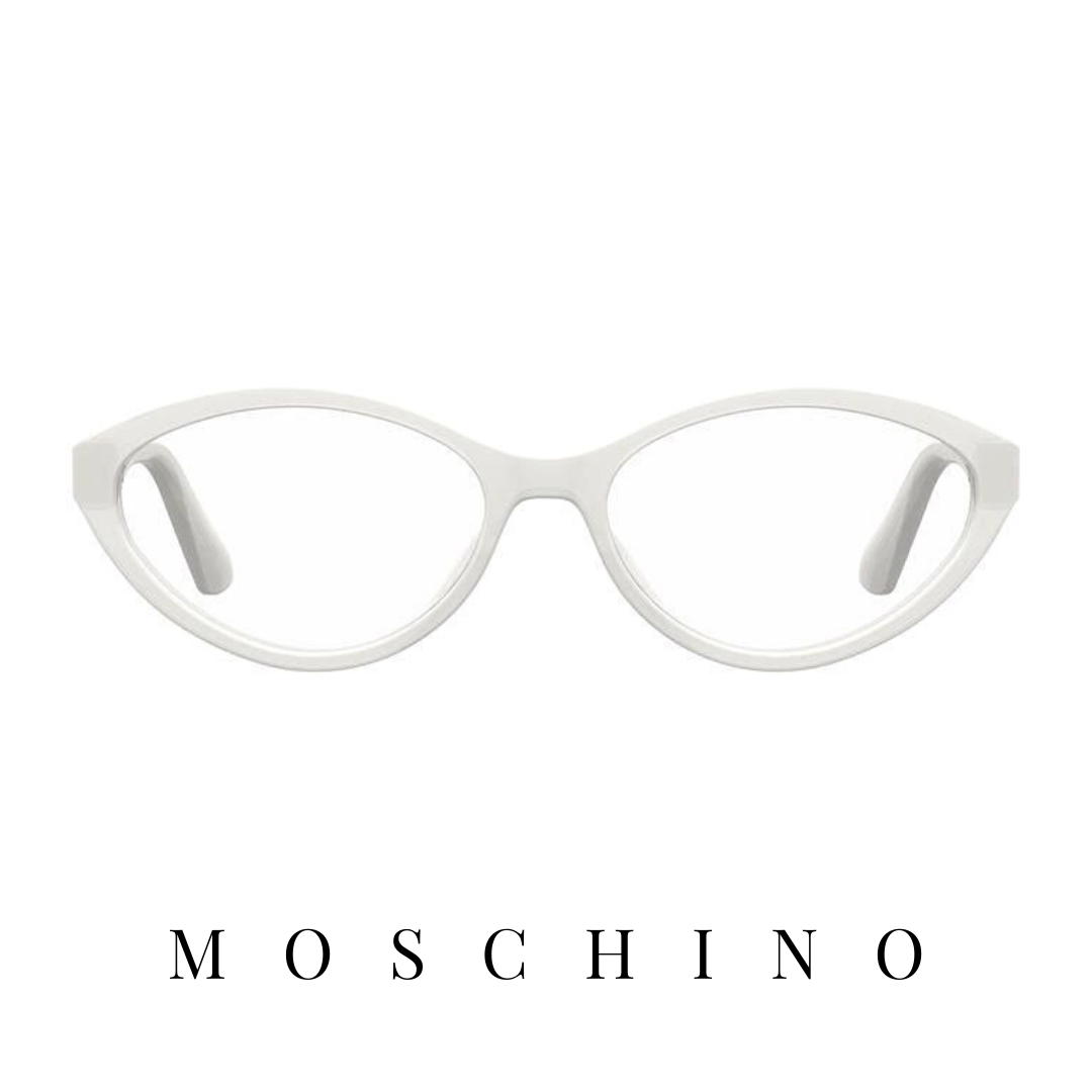Moschino Eyewear - Mini Cat-Eye - White/Gold