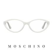 Moschino Eyewear - Mini Cat-Eye - White/Gold