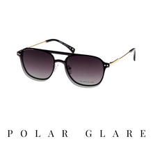 Polar Glare Eyewear - Pilot - Black/Gold - Clip-On