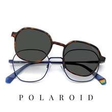 Polaroid Eyewear - Square - Unisex - Blue&Havana - Clip-On