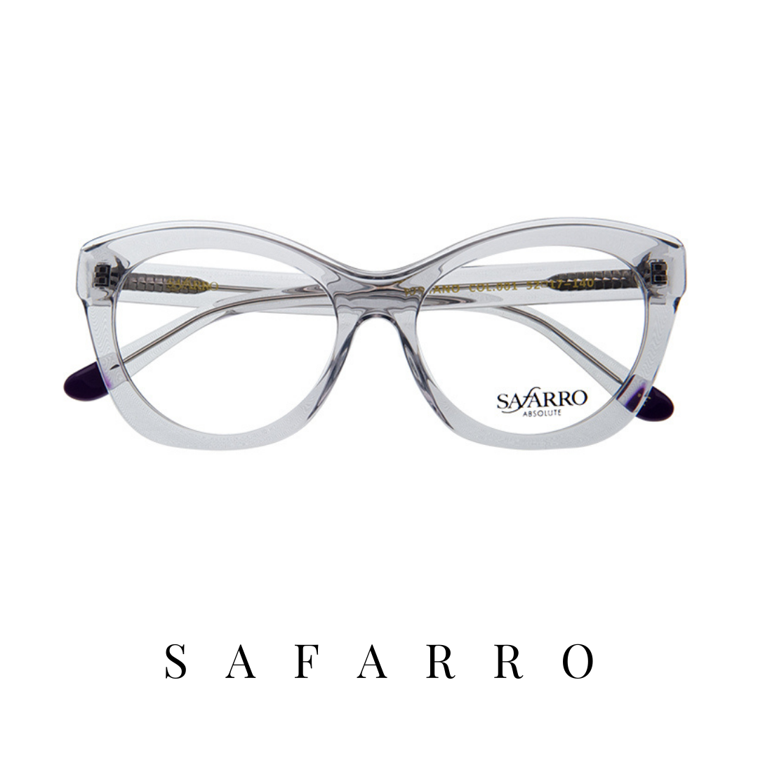 Safarro Eyewear - "Positano" - Transparent Light Grey