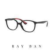 Ray Ban Eyewear - Kids - Square - Black/Red Mat