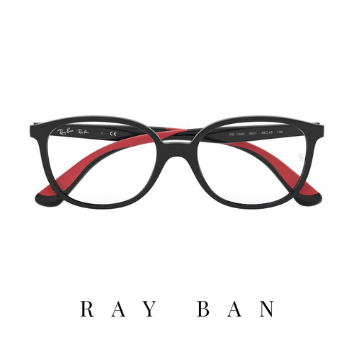 Ray Ban Eyewear - Kids - Square - Black/Red Mat