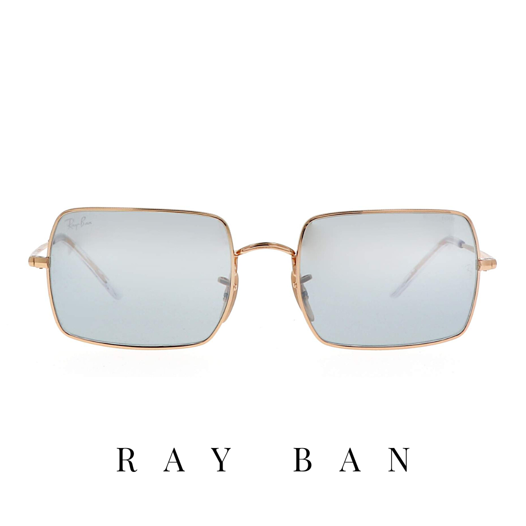 Ray Ban - 'Evolve' - Rectangle - Unisex - Gold&Blue - Photochromic