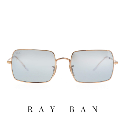 Ray Ban - 'Evolve' - Rectangle - Unisex - Gold&Blue - Photochromic