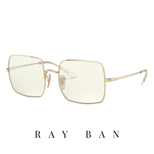 Ray Ban - 'Evolve' - Square - Gold&Transparent - Photochromic