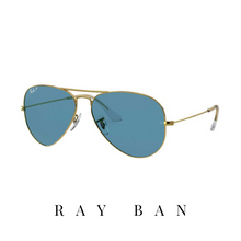 Ray Ban - 'Aviator Large Metal' - Gold&Blue - Polarized