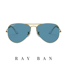 Ray Ban - 'Aviator Large Metal' - Gold&Blue - Polarized