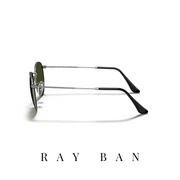 Ray Ban - 'Round Metal' - Unisex - Gunmetal&Green