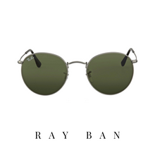 Ray Ban - 'Round Metal' - Unisex - Gunmetal&Green