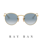 Ray Ban - 'Round Metal' - Unisex - Gold&Blue Gradient