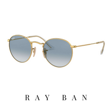 Ray Ban - 'Round Metal' - Unisex - Gold&Blue Gradient