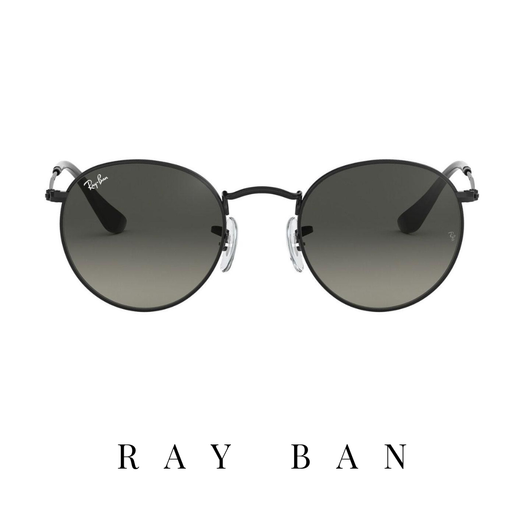 Ray Ban - 'Round Metal' - Unisex - Black&Grey Gradient