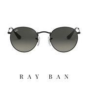 Ray Ban - 'Round Metal' - Unisex - Black&Grey Gradient