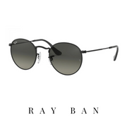 Ray Ban - 'Round Metal' - Unisex - Black&Grey Gradient