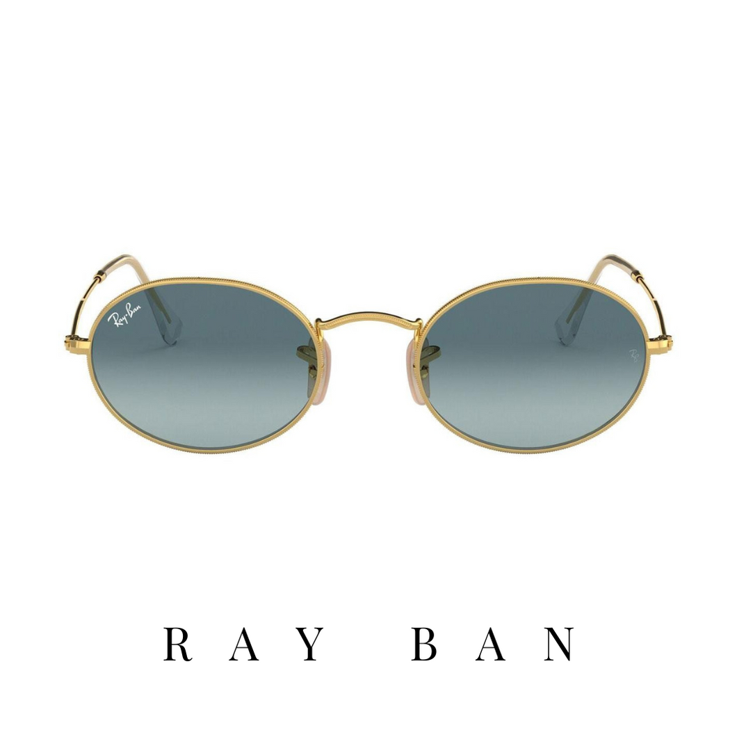 Ray Ban - Oval - Unisex - Gold&Gray Gradient
