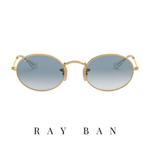 Ray Ban - Oval - Unisex - Gold&Light Blue Gradient